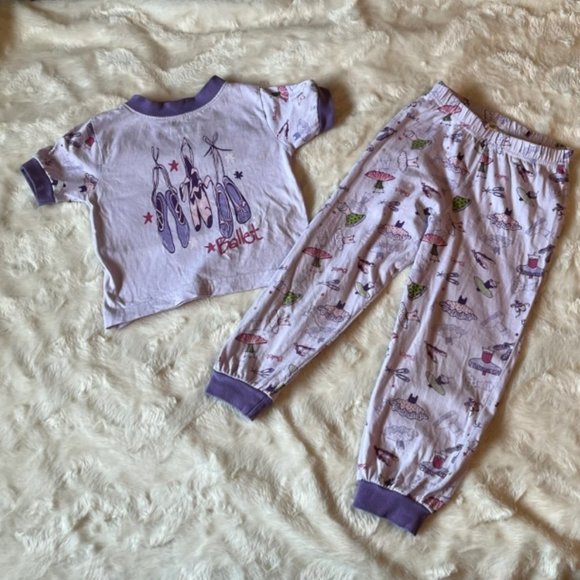 2/$25 P Jamers 3-piece pajama set Ballet Lilac & Purple, Girls Size 4 - Picture 2 of 14